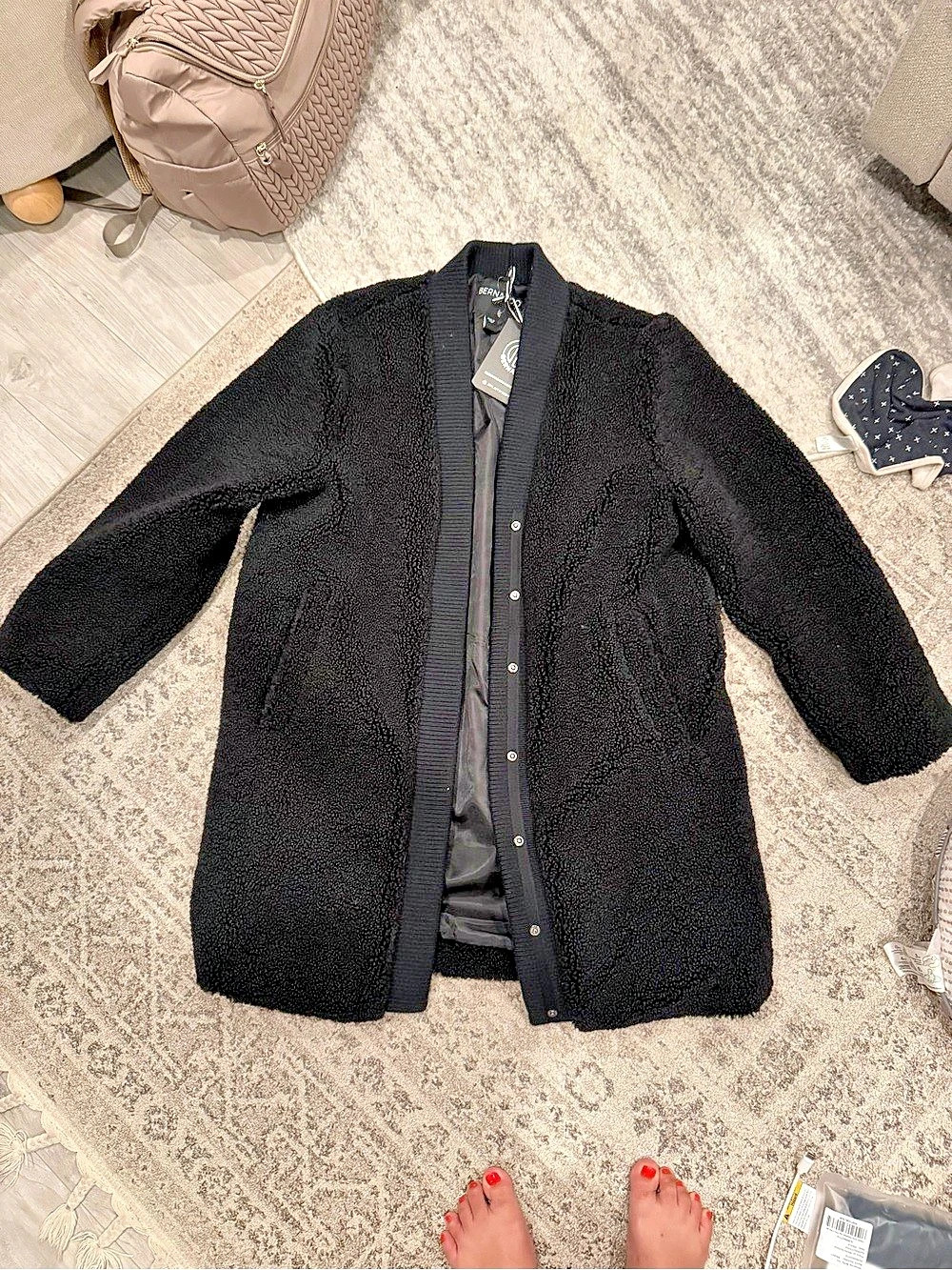 Bernardo Black Teddy Jacket NWT
